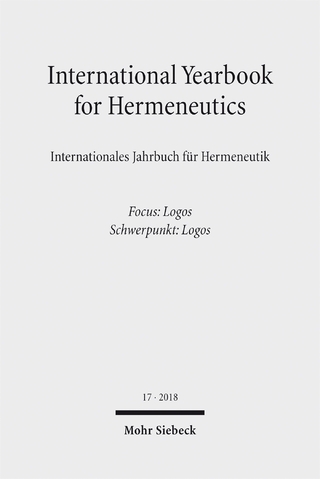 International Yearbook for Hermeneutics/Internationales Jahrbuch für Hermeneutik