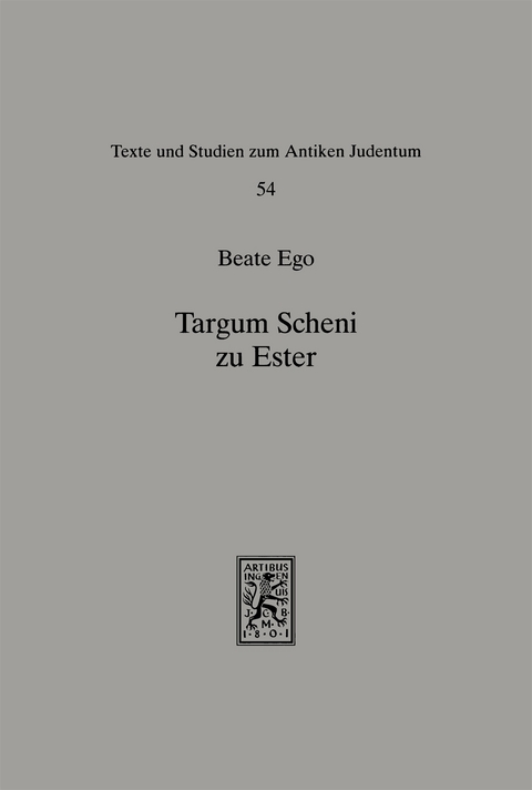 Targum Scheni zu Ester - Beate Ego