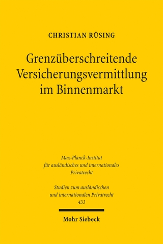 Grenzüberschreitende Versicherungsvermittlung im Binnenmarkt