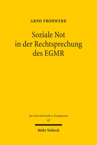 Soziale Not in der Rechtsprechung des EGMR