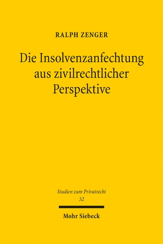 Die Insolvenzanfechtung aus zivilrechtlicher Perspektive