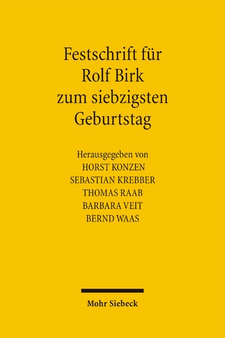 Festschrift für Rolf Birk zum siebzigsten Geburtstag