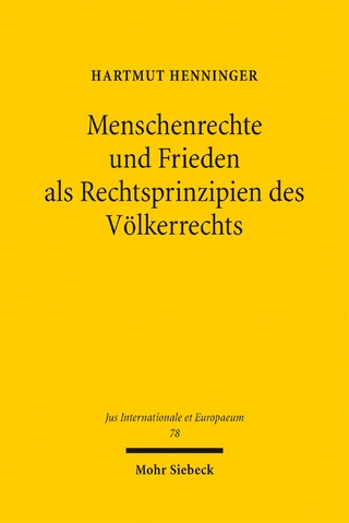 Menschenrechte und Frieden als Rechtsprinzipien des Völkerrechts