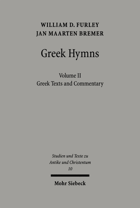 Greek Hymns - Jan M. Bremer, William Furley