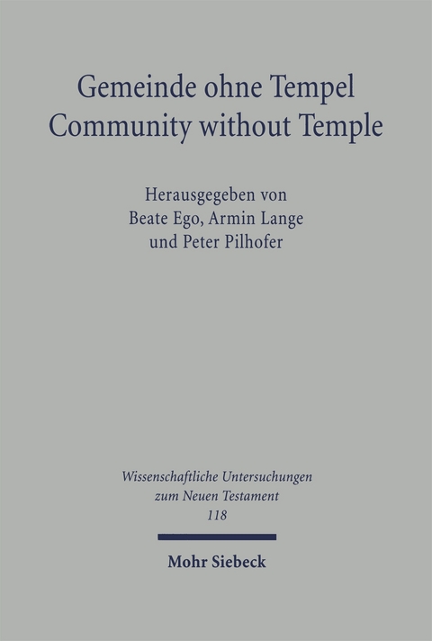 Gemeinde ohne Tempel /Community without Temple - 