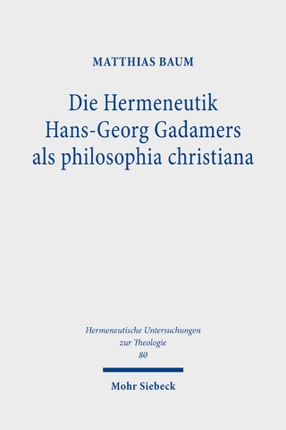 Die Hermeneutik Hans-Georg Gadamers als philosophia christiana
