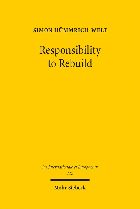 Responsibility to Rebuild - Simon H&uuml;mmrich-Welt