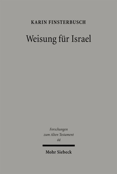Weisung für Israel - Karin Finsterbusch