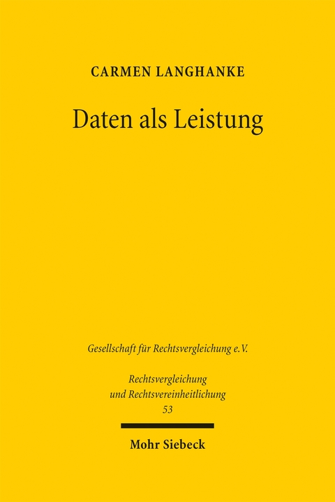 Daten als Leistung - Carmen Langhanke