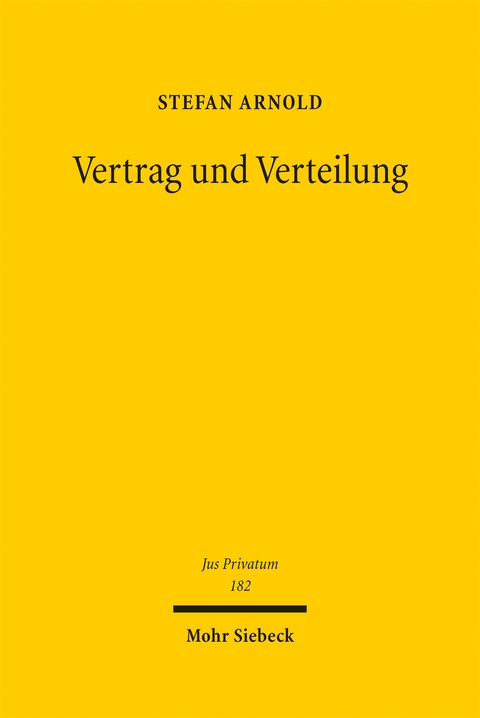 Vertrag und Verteilung - Stefan Arnold