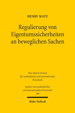 Regulierung von Eigentumssicherheiten an beweglichen Sachen