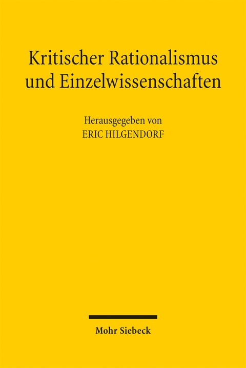 Kritischer Rationalismus und Einzelwissenschaften - 