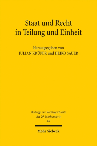 Staat und Recht in Teilung und Einheit