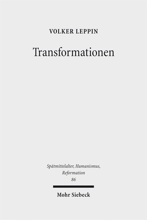 Transformationen - Volker Leppin