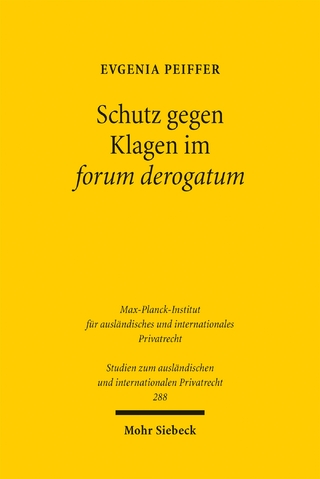 Schutz gegen Klagen im forum derogatum
