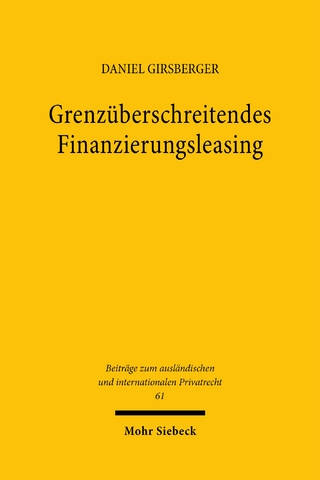 Grenzüberschreitendes Finanzierungsleasing