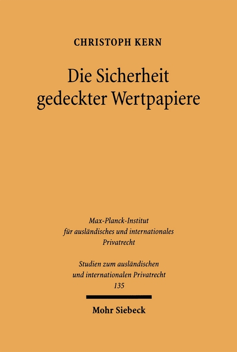 Die Sicherheit gedeckter Wertpapiere - Christoph A. Kern