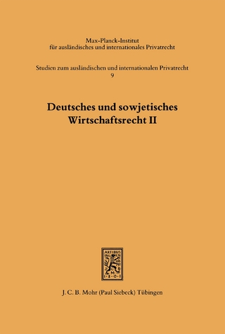 Deutsches und sowjetisches Wirtschaftsrecht