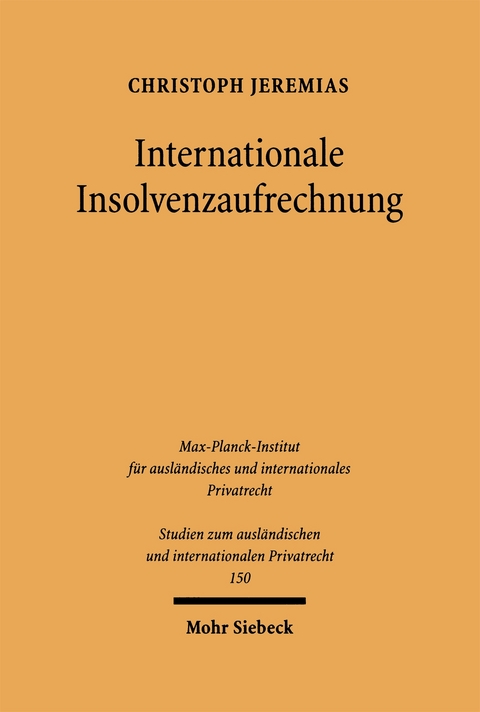 Internationale Insolvenzaufrechnung - Christoph Jeremias