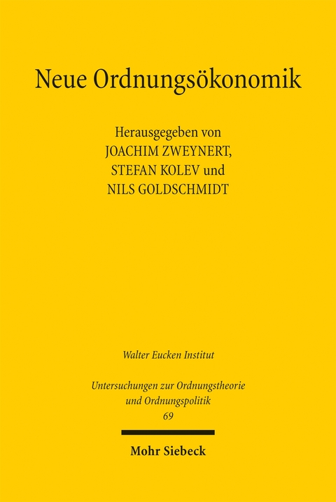 Neue Ordnungs&ouml;konomik - 