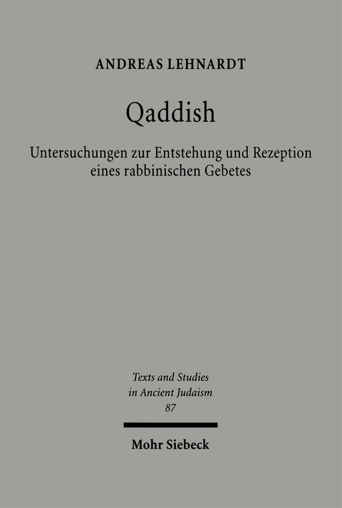 Qaddish - Andreas Lehnardt