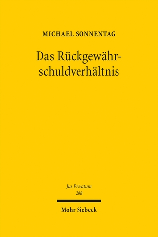 Das Rückgewährschuldverhältnis