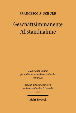 Geschäftsimmanente Abstandnahme