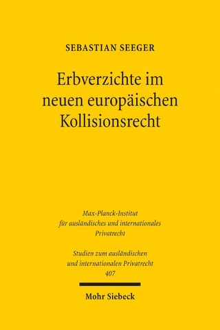 Erbverzichte im neuen europäischen Kollisionsrecht