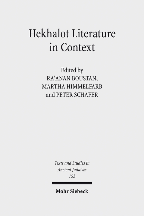 Hekhalot Literature in Context - 