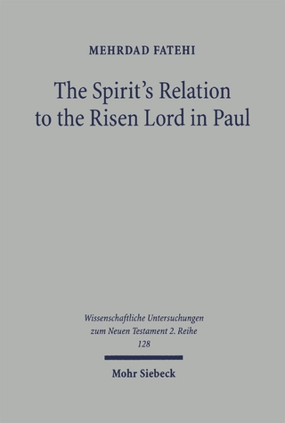 The Spirit's Relation to the Risen Lord in Paul