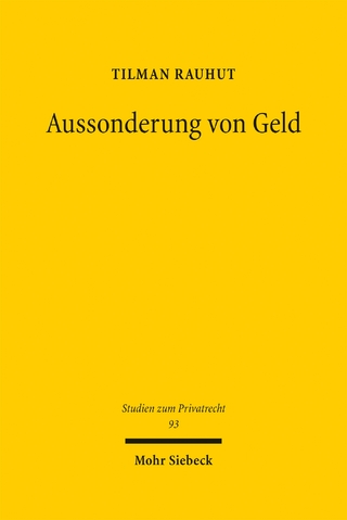 Aussonderung von Geld