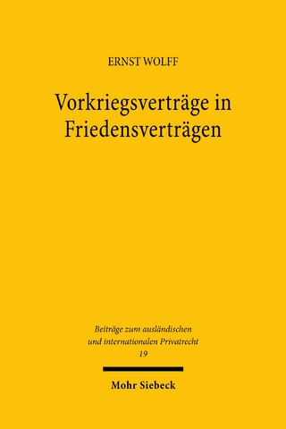 Vorkriegsverträge in Friedensverträgen