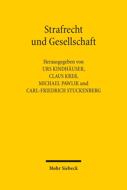Strafrecht und Gesellschaft - 