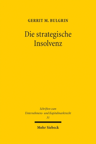 Die strategische Insolvenz