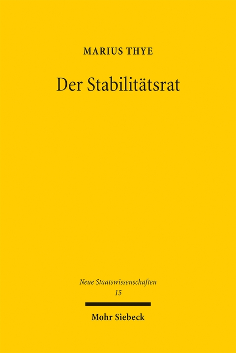 Der Stabilit&auml;tsrat - Marius Thye