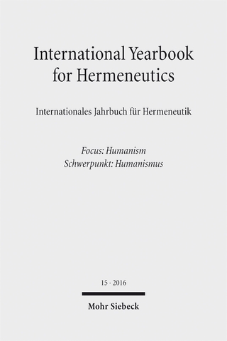 International Yearbook for Hermeneutics / Internationales Jahrbuch für Hermeneutik