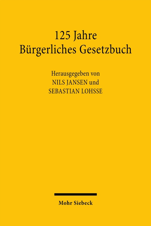 125 Jahre B&uuml;rgerliches Gesetzbuch - 