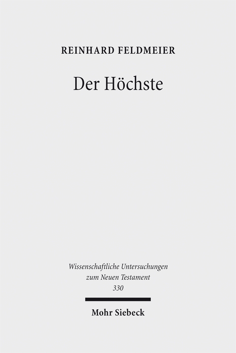 Der H&ouml;chste - Reinhard Feldmeier