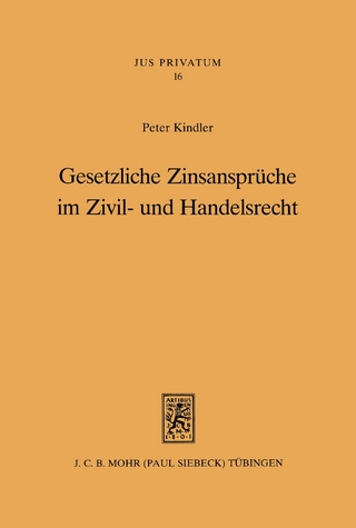 Gesetzliche Zinsansprüche im Zivil- und Handelsrecht