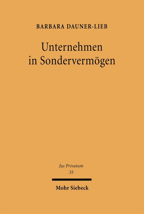Unternehmen in Sondervermögen - Barbara Dauner-Lieb