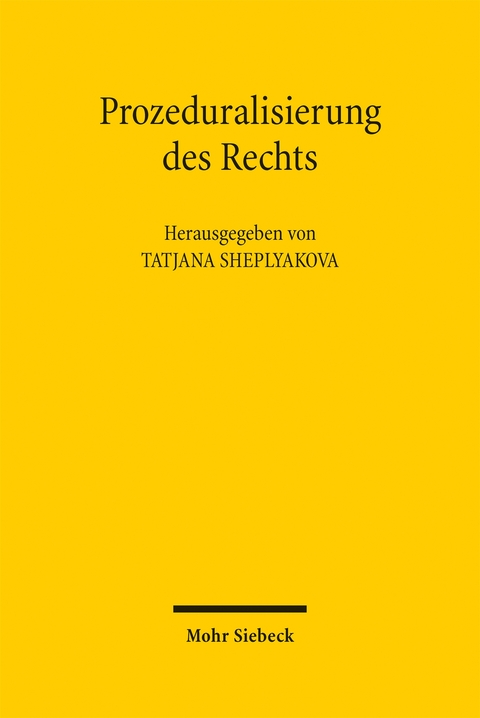 Prozeduralisierung des Rechts - 