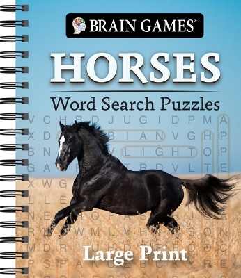 Brain Games - Horses Word Search Puzzles - Large Print -  Publications International Ltd,  Brain Games