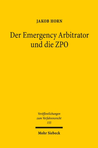 Der Emergency Arbitrator und die ZPO