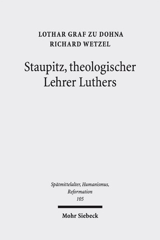 Staupitz, theologischer Lehrer Luthers