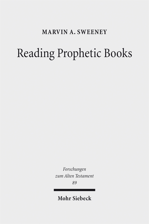 Reading Prophetic Books - Marvin A. Sweeney