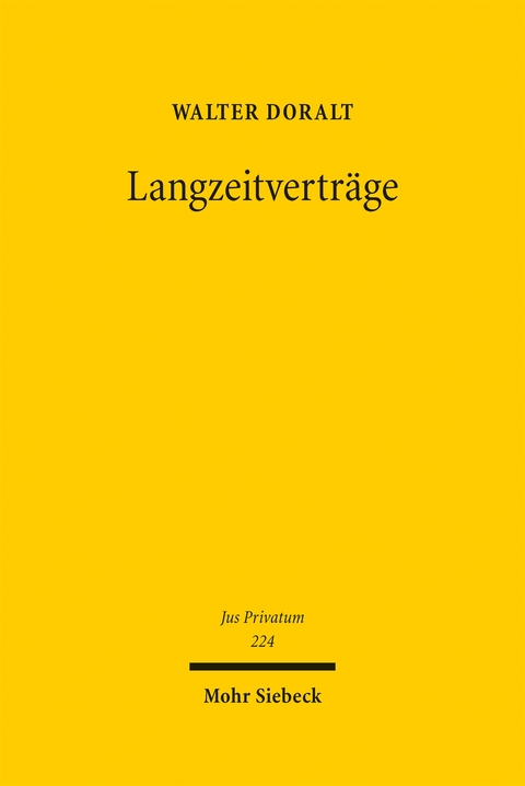 Langzeitverträge - Walter Doralt