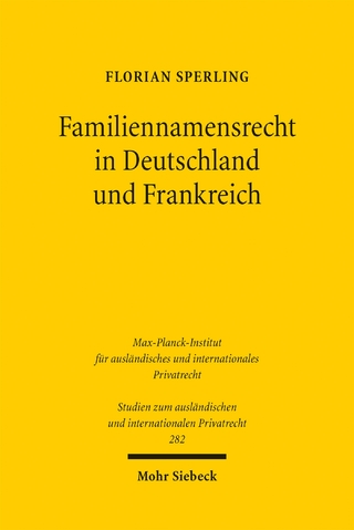 Familiennamensrecht in Deutschland und Frankreich