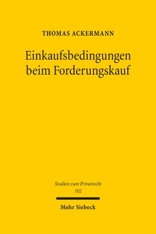Einkaufsbedingungen beim Forderungskauf