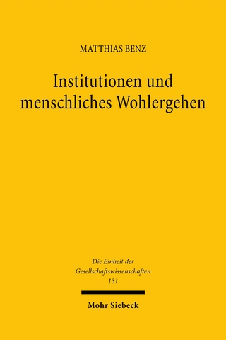 Institutionen und menschliches Wohlergehen