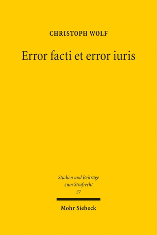 Error facti et error iuris